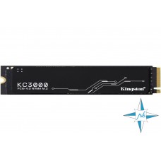 SSD M.2 PCI Express 4.0, 512GB, Kingston, SKC3000S/512G