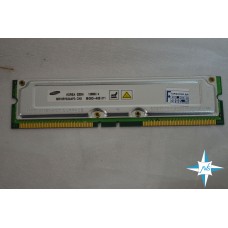 Модуль памяти RIMM noECC RDRAM, 128 Mb, Samsung Rambus, PC800 800MHz, 184-Pin, 45ns, P/N MR16R1624AF0-CK8 CL 2,5