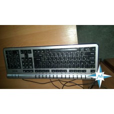 Клавиатура RIM 2000, silver-black, USB