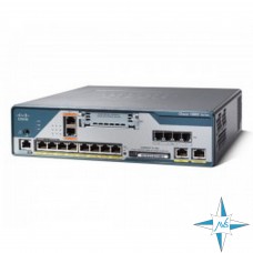 Маршрутизатор Cisco 1800 model C1861-SRST-C-F-K9, порты 8xRJ45, 4xFXS, 4xFXO, 2xBRI