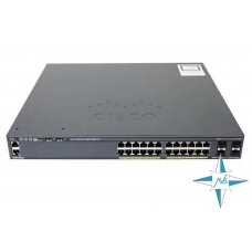 Коммутатор Cisco Catalyst 2960X Series, WS-C2960X-24PS-L, порты 24xRJ45, 4xSFP