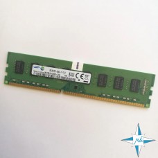 Модуль памяти DDR-3 noECC Unbuf DIMM, 8GB, Samsung, 1600 U, M378B1G73DB0-CK0